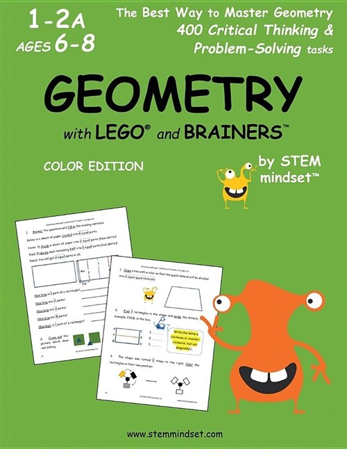 Geometry with Lego and Brainers Grades 1-2a Ages 6-8 Color Edition (Paperback)