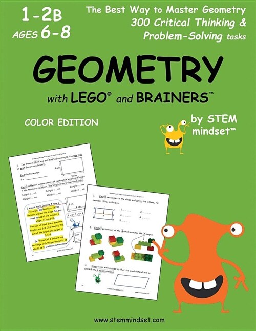 Geometry with Lego and Brainers Grades 1-2b Ages 6-8 Color Edition (Paperback)