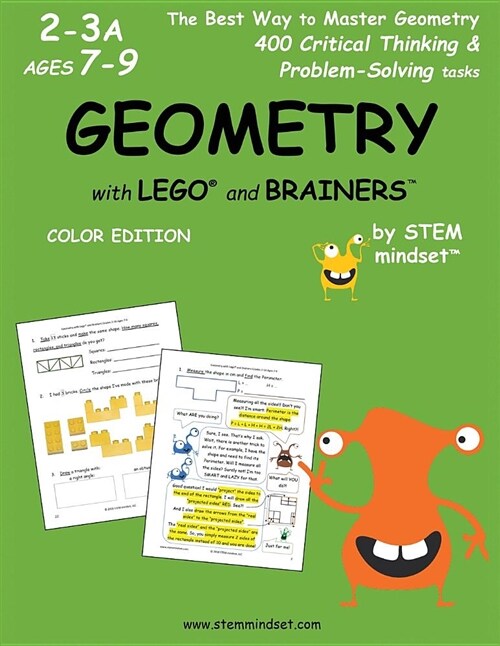 Geometry with Lego and Brainers Grades 2-3a Ages 7-9 Color Edition (Paperback)