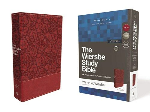 Nkjv, Wiersbe Study Bible, Leathersoft, Burgundy, Comfort Print: Be Transformed by the Power of Gods Word (Imitation Leather)