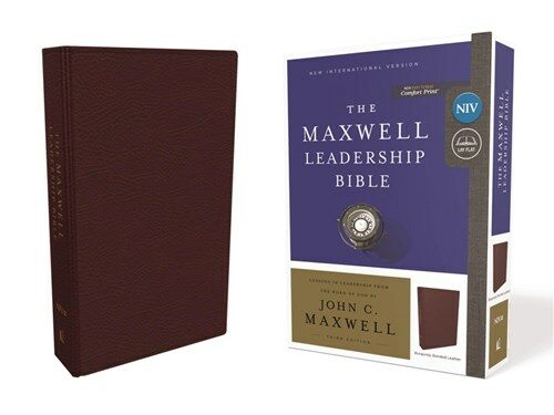 Niv, Maxwell Leadership Bible, 3rd Edition, Premium Bonded Leather, Burgundy, Comfort Print (Bonded Leather, 3)