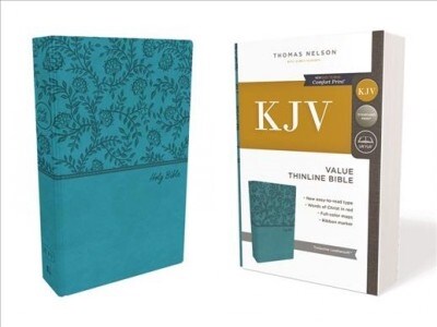 Kjv, Value Thinline Bible, Leathersoft, Green, Red Letter Edition, Comfort Print (Imitation Leather)