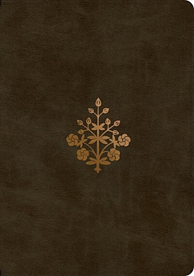 ESV Single Column Journaling Bible, Large Print (Trutone, Olive, Branch Design) (Imitation Leather)