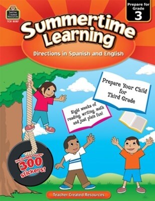 Summertime Learning Grd 3 - Spanish Directions (Paperback)