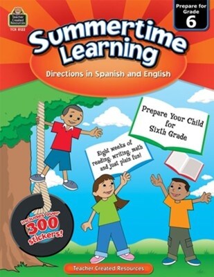 Summertime Learning Grd 6 - Spanish Directions (Paperback)