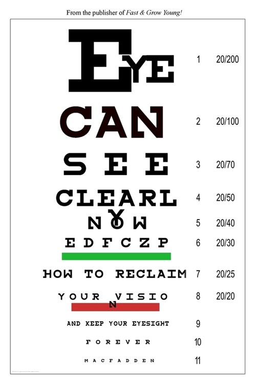 Eye Can See Clearly Now: How to Reclaim Your Vision and Keep Your Eyesight Forever (Paperback)