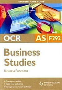 OCR AS Business Studies : Business Functions (Paperback)