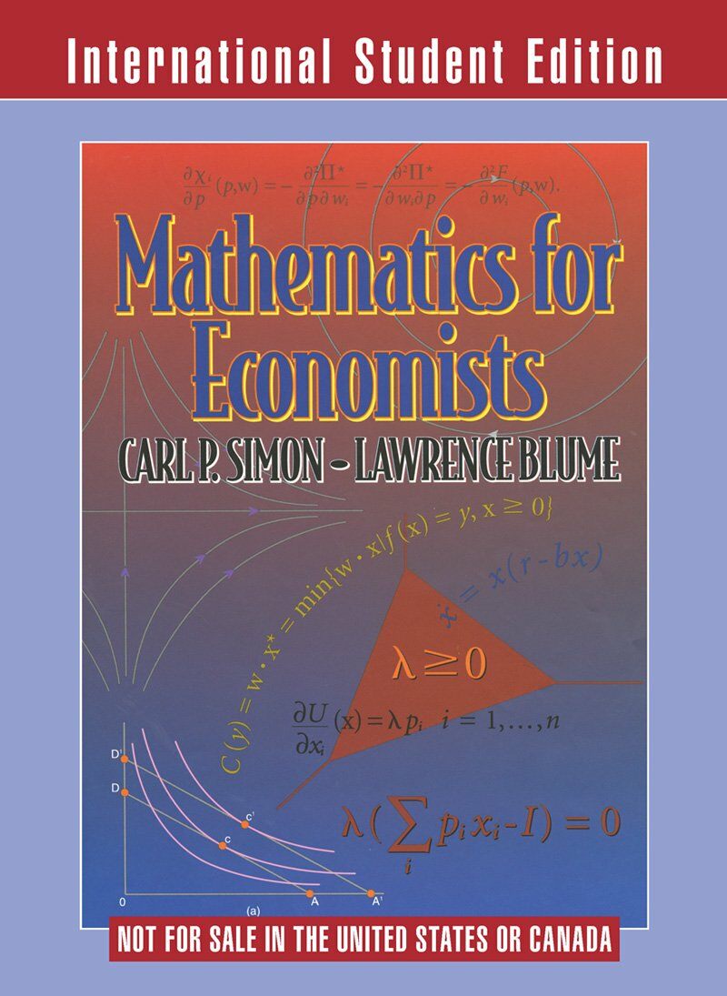 [중고] Mathematics for Economists (Paperback)