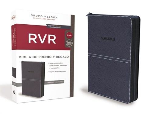 Biblia de Premio y Regalo Reina Valera Revisada, Leathersoft, Azul (Leather)