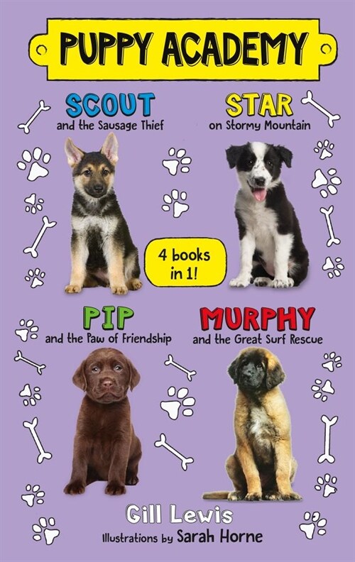 Puppy Academy Bindup Books 1-4: Scout and the Sausage Thief, Star on Stormy Mountain, Pip and the Paw of Friendship, Murphy and the Great Surf Rescue (Hardcover)