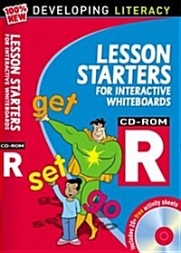 Lesson Starters for Interactive Whiteboards Year R : Developing Literacy Computer Disk and Booklet (Package)