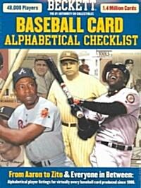 Beckett Baseball Card Alphabetical Checklist (Paperback)