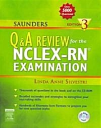 Saunders Q & A Review for the NCLEX-RN Examination (Paperback, CD-ROM, 3rd)