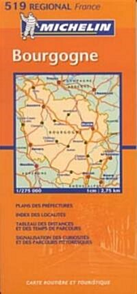 Michelin Bourgogne France (Map, FOL, Bilingual)