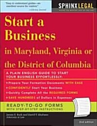 Start a Business in Maryland, Virginia, or the District of Columbia (Paperback, 2)