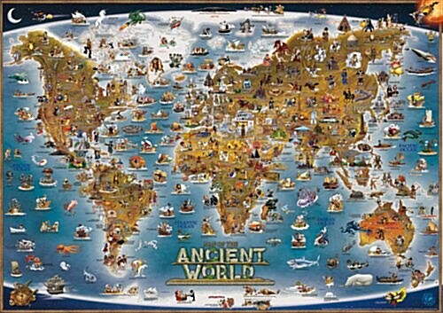 Ancient World Childrens Map (Paperback)