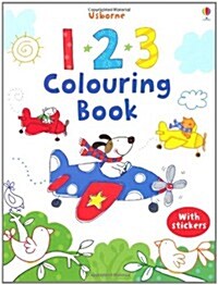 123 Colouring Book with Stickers (Paperback)
