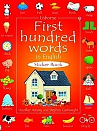 First Hundred Words In English Sticker Book (Paperback, New ed)