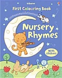 First Colouring Book with Stickers: Nursery Rhymes (Paperback)