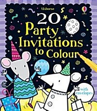 20 Party Invitations to Colour (Cards)