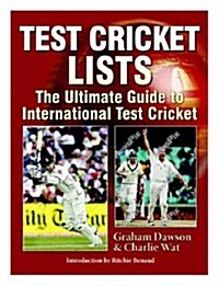Test Cricket Lists (Paperback)