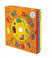 First Songs Library with CD : Sing-along Books (Board Book)