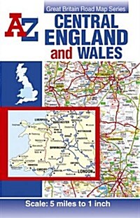 Central England and Wales Road Map (Paperback)