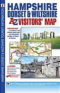 Hampshire, Dorset and Wiltshire Visitors Map (Paperback)