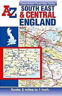 South East and Central England Road Map (Paperback)