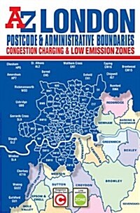 London Postcode & Administrative Boundaries Map (Paperback)