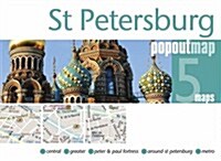 St Petersburg PopOut Map (Paperback)