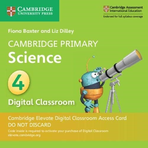 Cambridge Primary Science Stage 4 Cambridge Elevate Digital Classroom Access Card (1 Year) (Digital product license key)