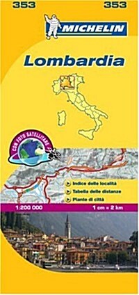 Michelin Lombardia Map (Folded)