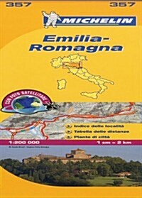 Michelin Map Italy: Emilia-Romagna 357 (Folded)