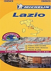 Michelin Map: Lazio 360 (Italy) (Folded)