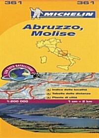 Michelin Map Italy: Abruzzo, Molise 361 (Folded)