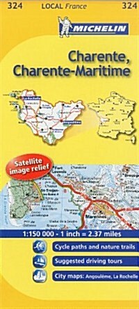 Charente, Charente-Maritime (Sheet Map, folded)