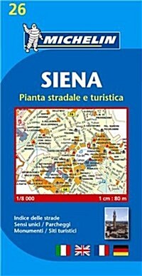 Siena Town Plan (Sheet Map, folded)