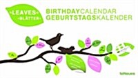 Leaves Horizontal Birthday Calendar (Other)