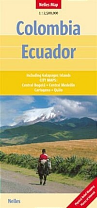 Colombia and Ecuador Nelles Map (Paperback)
