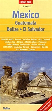 Mexico - Guatemala Nelles Map (Paperback)