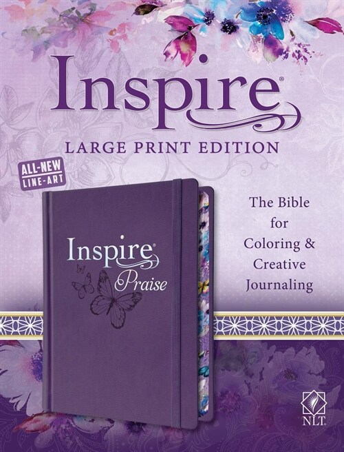 Inspire Praise Bible Large Print NLT: The Bible for Coloring & Creative Journaling (Imitation Leather)