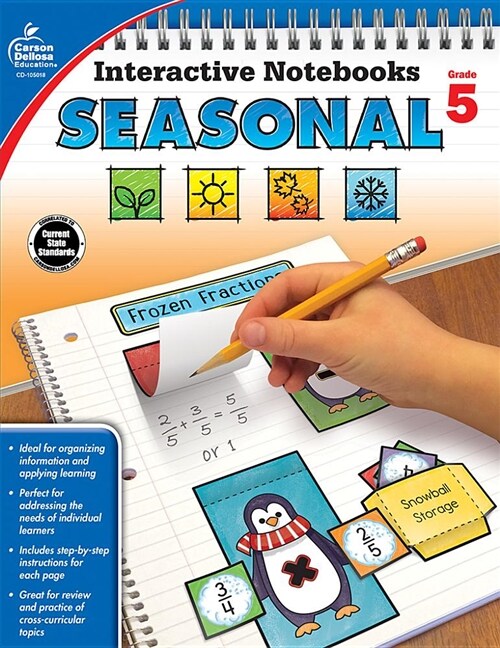 Interactive Notebooks Seasonal, Grade 5 (Paperback)