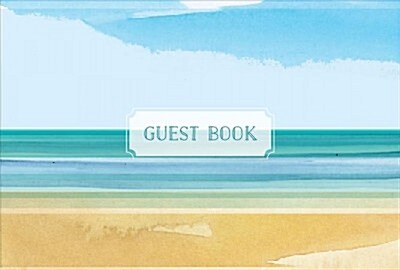 Guest Book Coastal Edition: Featuring Beautiful Coastal Illustrations (Hardcover)