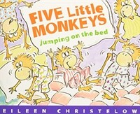 Five Little Monkeys Jumping on the Bed Book & CD [With CD (Audio)] (Paperback)