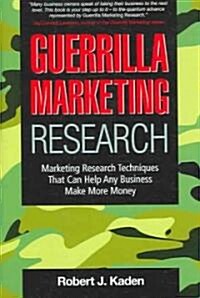 Guerrilla Marketing Research (Hardcover)
