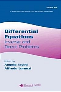 Differential Equations: Inverse and Direct Problems (Paperback)