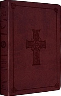 Large Print Thinline Reference Bible-ESV-Celtic Cross (Imitation Leather)