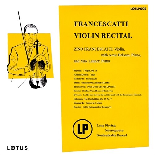 프란체스카티 - 바이올린 리사이틀 [180g LP]
