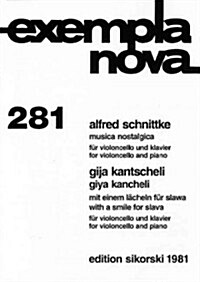 Alfred Schnittke - Musica Nostalgica and Giya Kancheli - With a Smile for Slava (Paperback)